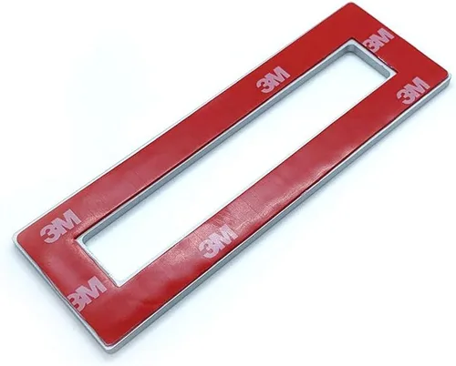 Miniatura 5 de HRX STQ - Manija corredera de aluminio para puerta de granero, borde autoadhesivo para puertas de armario de bolsillo, sin tornillos, despegar