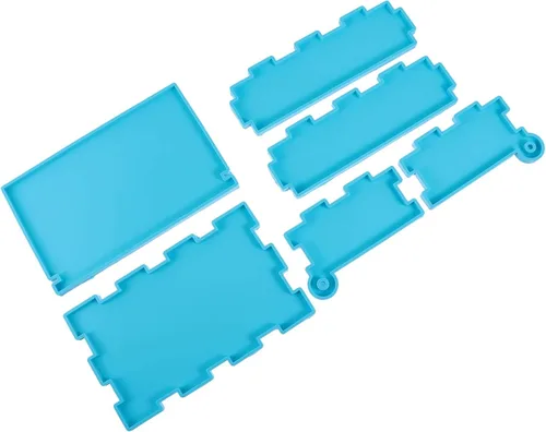 EXCEART 1 Unidades DIY Domino Box Molde de Silicona y Domino Molds Set para Fundición de Resina Caja de Almacenamiento Domino Molde de Resina para
