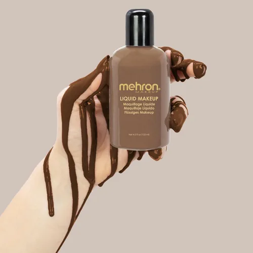 Miniatura 2 de Mehron Maquillaje líquido de maquillaje Pintura facial y pintura corporal 4.5 oz (4.5 fl oz) (marrón claro)