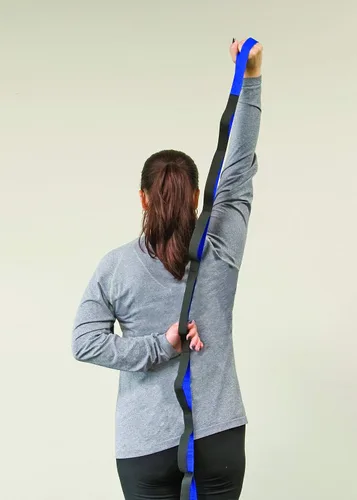 Miniatura 5 de RangeMaster Correa elástica con guía de ejercicios│ Versátil correa de bucle múltiple perfecta para yoga, pilates y terapia física │ Portátil │