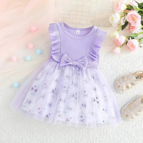 Miniatura 2 de Toddler Baby Girl Summer Outfit Seaside Skirt Sundress Summer Floral Dress Tulle Dress