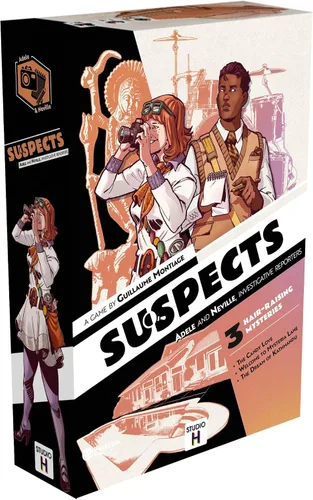 Sospechos: Adele & Neville Investigative Reporters | Juego de mesa de misterio de asesinato para niños, adolescentes y adultos | 3er capítulo en el