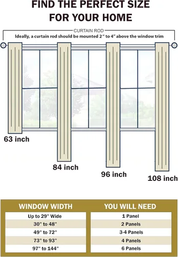Miniatura 6 de Superior Cortinas opacas, oscurecimiento de habitación, dormitorio, cortinas, cocina, detalles de ventana de sala de estar, bloqueo solar, térmico