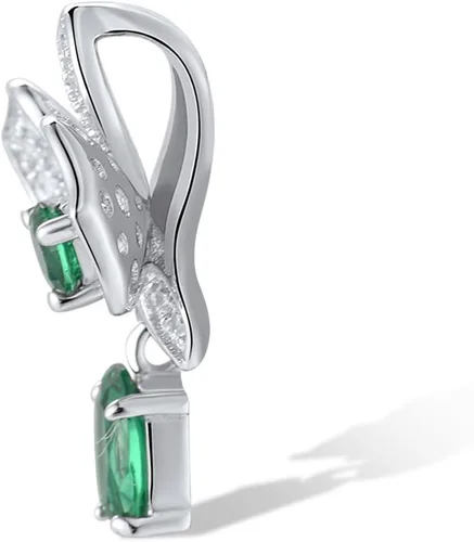Miniatura 2 de Santuzza Colgante de flor de plata esterlina para mujer