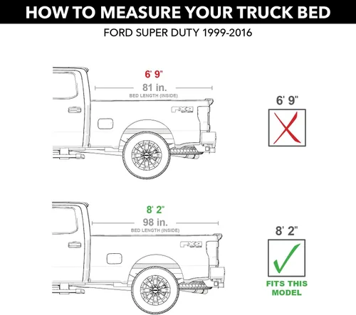 Miniatura 2 de RealTruck TruXedo Pro X15 - Cubierta tonneau suave enrollable para caja de camioneta 1469101 Se adapta a Ford F-250/350/450 Super Duty 2008-2016