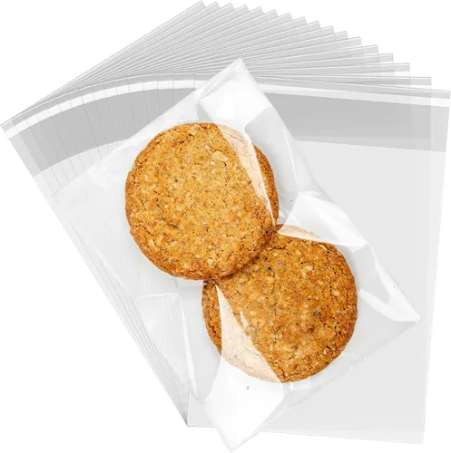 Miniatura 8 de Labeol 300 bolsas de celofán de 6 x 9 pulgadas, 5 x 7 pulgadas, 4 x 6 pulgadas, bolsas de celofán con lazos, bolsa de regalo transparente, bolsas