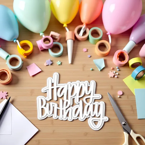 Miniatura 6 de Troqueles de corte de metal de feliz cumpleaños, para álbumes de recortes, álbum de fotos papeCraft para hacer tarjetas, herramienta de grabado