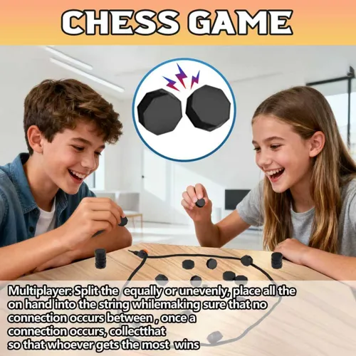 Miniatura 3 de Juego de ajedrez con 20 piedras, juego de ajedrez de plástico para adolescentes y adultos, regalos de Pascua, juegos de viaje, divertido juego