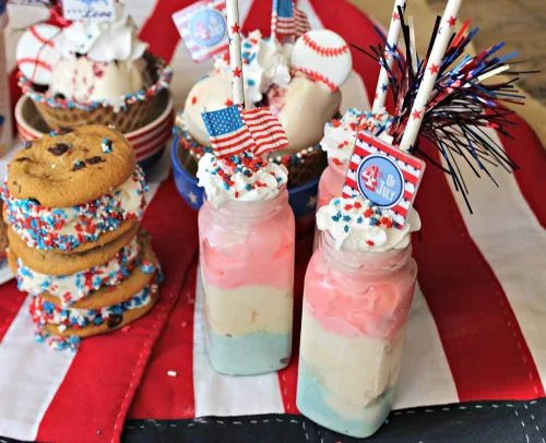 Miniatura 7 de ALINK Pajitas de papel con bandera estadounidense, rojo, azul y blanco, 100 pajitas biodegradables a rayas/estrellas para el Día de los Caídos, 4