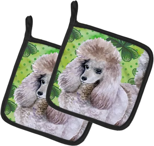 Miniatura 141 de Caroline's Treasures BB9655PTHD - Juego de soportes para ollas de cocina resistentes al calor, almohadillas calientes para horno, 7 1/2 x 7 1/2