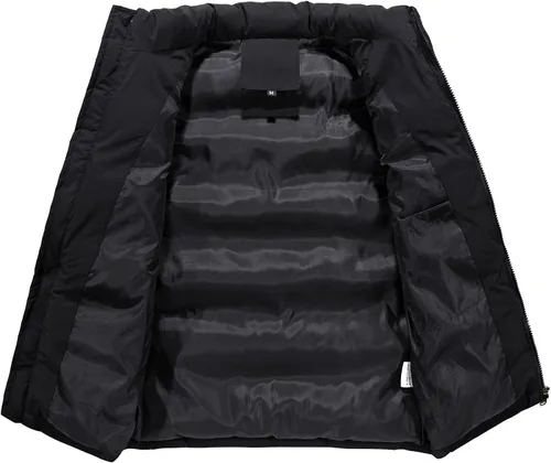 Miniatura 6 de WENKOMG1 Chaleco acolchado de invierno para hombre, ligero, plegable, con cremallera, sin mangas, resistente al agua