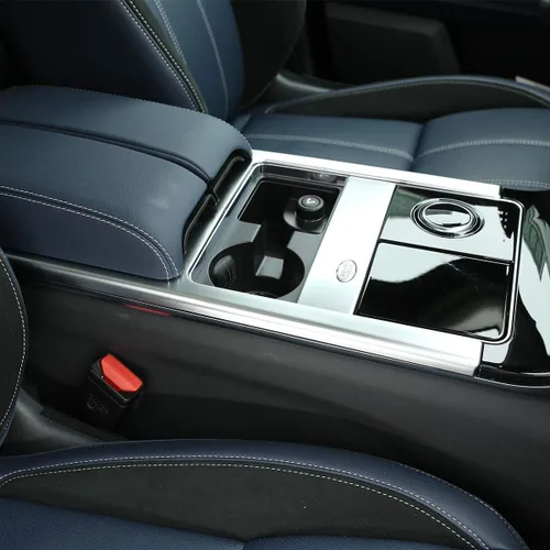 Miniatura 2 de Marco de protección de consola central de plata mate ABS para Range Rover Velar 2017 2018 2019