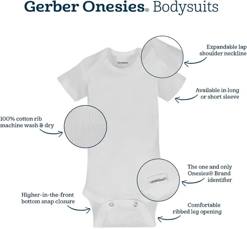 Miniatura 3 de Gerber Unisex Baby 15 Piece Onesies Bodysuit Multi Size Pack