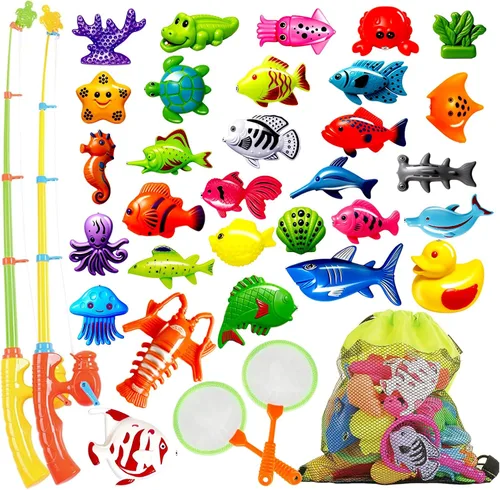 Goody King Juego de pesca magnético, juguetes de piscina para niños, mesa de agua para interiores y exteriores, juguetes de fiesta de carnaval,
