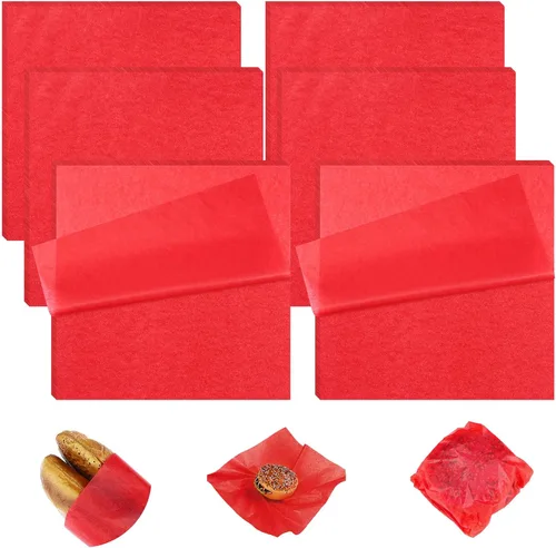 Miniatura 12 de Estune 240 hojas de papel para delicatessen de 12 x 12 pulgadas, hojas de papel sándwich de cera seca, a prueba de aceite, para cestas de alimentos