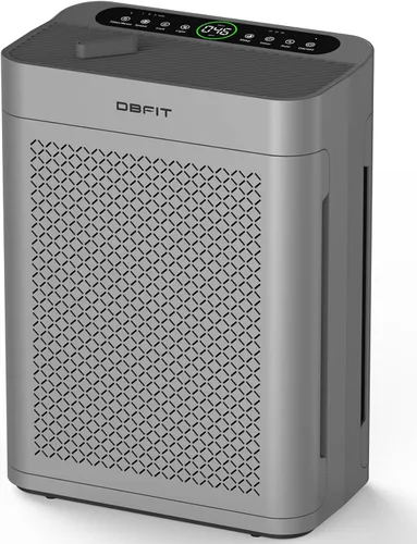 Purificadores de aire para el hogar habitación grande hasta 3000 pies cuadrados, DBFIT Purificador de aire HEPA de doble cara con filtro lavable,