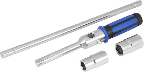 Performance Tool W6 Llave métrica compacta de 4 vías cruzadas (17, 19, 21 y 0.906 in)