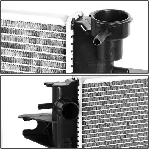 Miniatura 3 de DNA Motoring CU13129 Refrigeración del motor del radiador de aluminio de 1 fila compatible con modelos 09-18 Ram 1500/2500/3500 AT, 55056858AC
