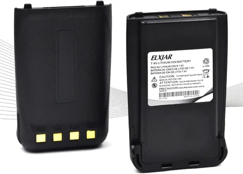 Paquete de 2 baterías de iones de litio de alta capacidad de 2600 mAh, compatible con Wouxun KG-UV8D KG-UV8D Plus KG-UV8E KG-UV8Q Radio