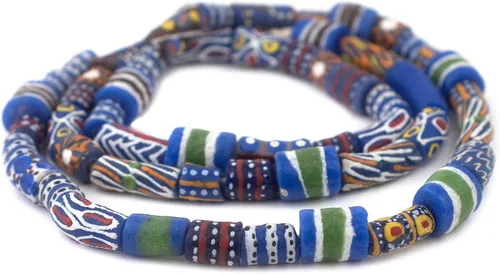 Miniatura 3 de TheBeadChest Blue Medley Krobo Beads