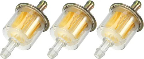 Se adapta a filtros de combustible en línea de gas de 1/4 de pulgada, duraderos para motores pequeños, mini bicicleta, ATV, UTV, motocicleta (juego