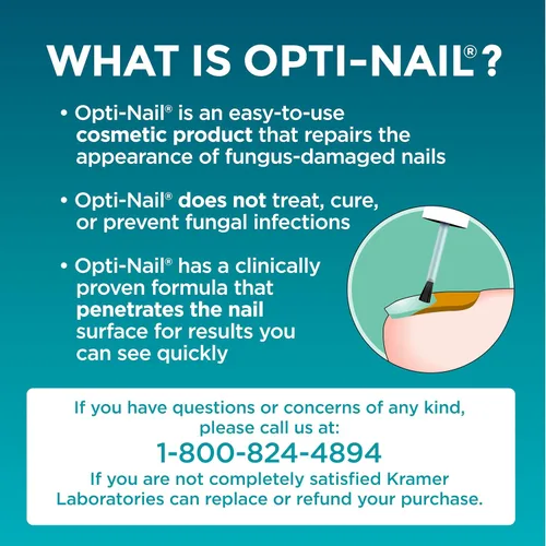 Miniatura 5 de Opti-Nail Reparación de uñas fúngicas para uñas dañadas, aplicador de cepillo, 0.169 onzas líquidas, restaura la apariencia saludable de áreas