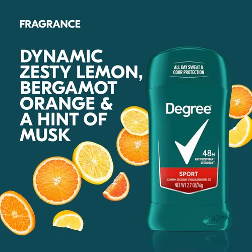Miniatura 5 de Degree Men Protección Seca Antiperspirante Deportivo 2.7 oz