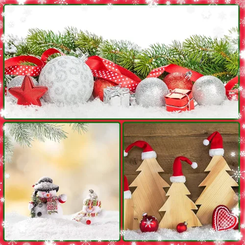 Miniatura 3 de Syhood - Nieve falsa de Navidad para manualidades, nieve falsa con purpurina, nieve falsa en polvo artificial para decoración de pueblo, decoración