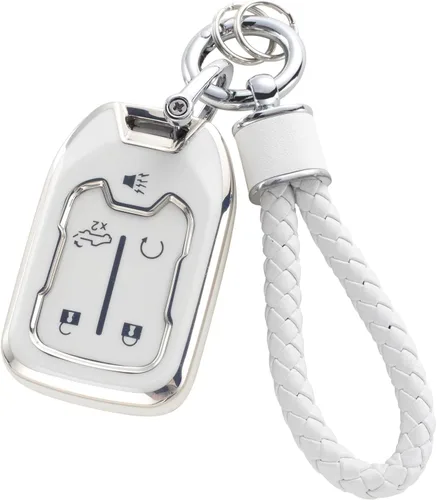 Miniatura 30 de YO&YOYE - Funda para llavero Ford con llavero, protector de llavero de TPU suave para F150 Explorer Mustang Edge Lincoln MKZ MKX MKC