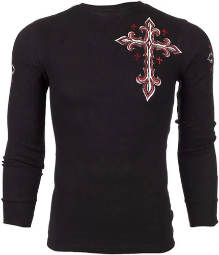 Miniatura 3 de Archaic by Affliction - Camisa térmica para hombre, color negro