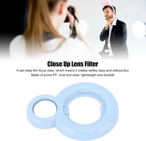 Miniatura 3 de Lente de primer plano para minicámara, espejo selfie transparente colorido para cámara instantánea, ligero espejo autorretrato de primer plano