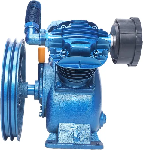 Miniatura 5 de Cabezal de bomba de compresor de aire 5.5HP 21CFM 175PSI 800RPM Unidad de bomba de compresor de aire estilo V con volante de inercia, cilindro