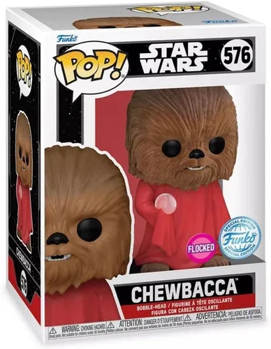 Miniatura 2 de Funko Pop! Disney Star Wars - Chewbacca con vestido (Flocado) (edición especial) #576 Bobble-Head Figura de vinilo