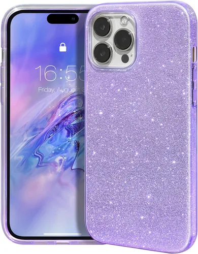 Miniatura 62 de MATEPROX - Funda compatible con iPhone Air de 6.5' [2025], carcasa protectora de 3 capas con purpurina brillante y tendencia, anti-arañazos y a