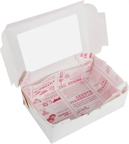 Miniatura 8 de Cajas blancas para panadería con ventana, 9 x 6 x 3 pulgadas, para pasteles, postres, empaques de tartas, ideales para fiestas de cumpleaños