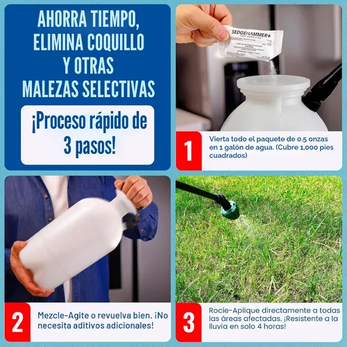 Miniatura 3 de Plus - Herbicida para césped - Mata nuez morada y amarilla para césped con surfactante premezclado, mezcla herbicida segura para césped y mascotas