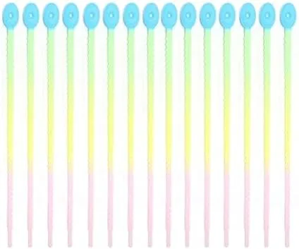15 bridas de cables de silicona de color degradado Accesorios de ropa Llavero Cordón de datos de almacenamiento de cable Winder
