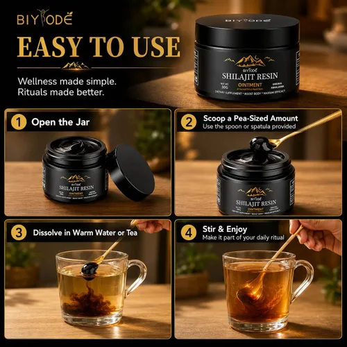 Miniatura 3 de Resina Shilajit pura del Himalaya de 600 mg 50 porciones con ácido fúlvico y más de 85 minerales traza suplemento energético vegano sin OMG