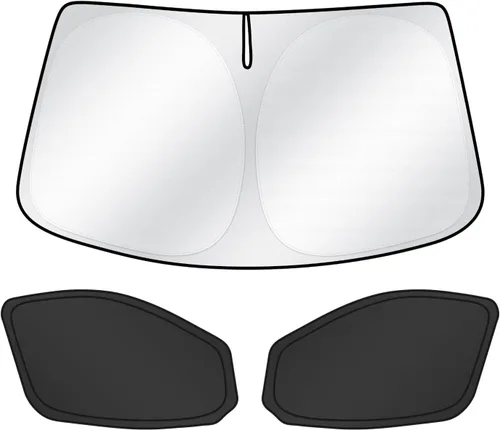 Miniatura 123 de T TGBROS Parasol para parabrisas para Honda Civic 2022-2025 2026, parasol grueso con bloqueo UV y opaca, para privacidad, plegables, 8 accesorios