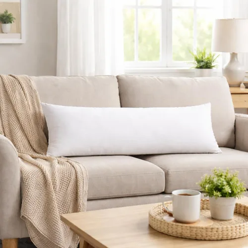 Miniatura 4 de Cojín rectangular de 14 x 36 pulgadas, relleno de poliéster de apoyo para lumbar, banco y fundas decorativas