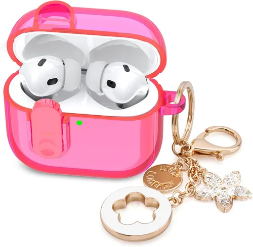 Miniatura 13 de Funda para Apple Airpods iPods Pro 3, fundas transparentes 2025 lindas mujeres, VISOOM Cute Air Pods Pro3 funda transparente para Airpods iPods Pro