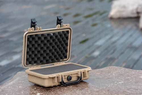 Miniatura 5 de MEIJIA Funda rígida protectora impermeable portátil para todo tipo de clima, funda para cámara pequeña, funda seca con espuma personalizable