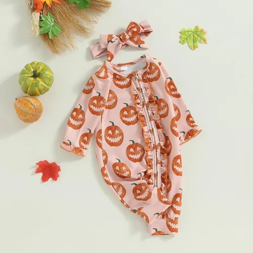 Miniatura 7 de Doisbetthsay Ropa de bebé recién nacida de Halloween, mameluco de manga larga para bebé, traje de Navidad
