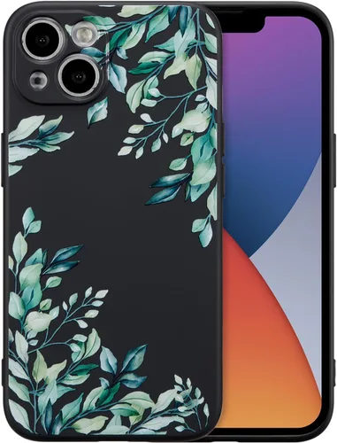 Miniatura 84 de RALEAVO Funda Floral para iPhone 12, Cubierta de Silicona Líquida con Bonito Patrón de Rama de Flores para Niñas y Mujeres, Funda Protectora de Goma