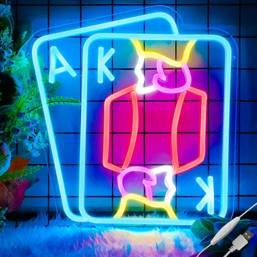 Miniatura 10 de Good Vibe - Letrero de neón con luces LED de neón rosadas, decoración de pared para dormitorio, letrero LED alimentado por USB para decoración