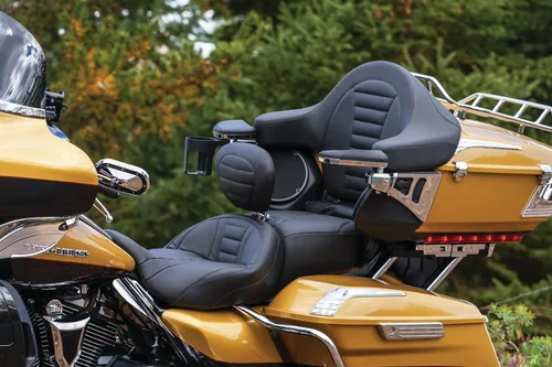 Miniatura 5 de Asientos para motocicleta Mustang 79006 Super Touring Deluxe de una pieza para Harley-Davidson Electra Glide Standard, Road Glide, Road King