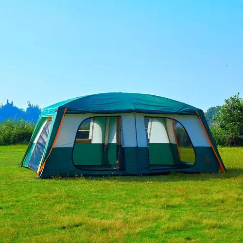 Miniatura 6 de KTT Extra Large Tent 6-10-12-14 Person(Style-B),Family Cabin Tents,2 Rooms,3 Doors and 3 Windows with Mesh,Straight Wall,Waterproof,Double Layer,Big