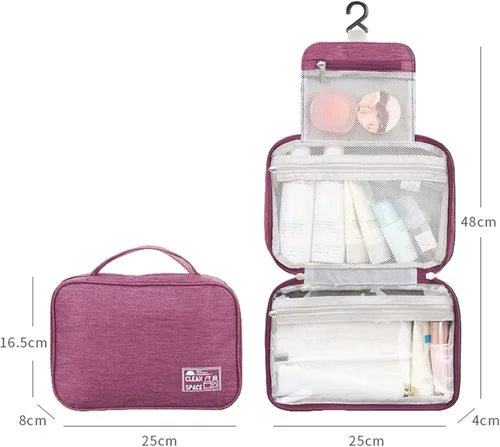 Miniatura 2 de Juego de neceser para mujer, para accesorios, bolsa de maquillaje, artículos de tocador de agua, contenedor de champú, artículos de aseo