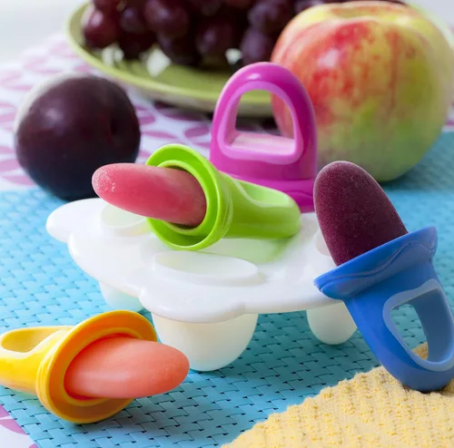 Miniatura 9 de Nuby Garden Fresh Fruitsicle - Moldes con bandejas para paletas de helado, multicolor