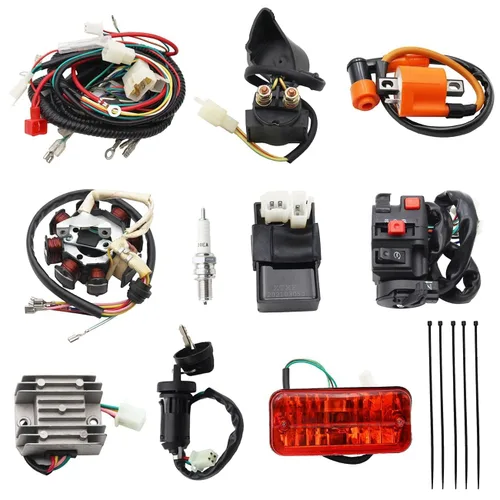 Miniatura 13 de PRO BAT Arnés de cableado eléctrico completo Cable CDI Bobina Conjunto de estator de 8 polos para vehículos de 4 ruedas Stroke ATV Quad Pit Dirt